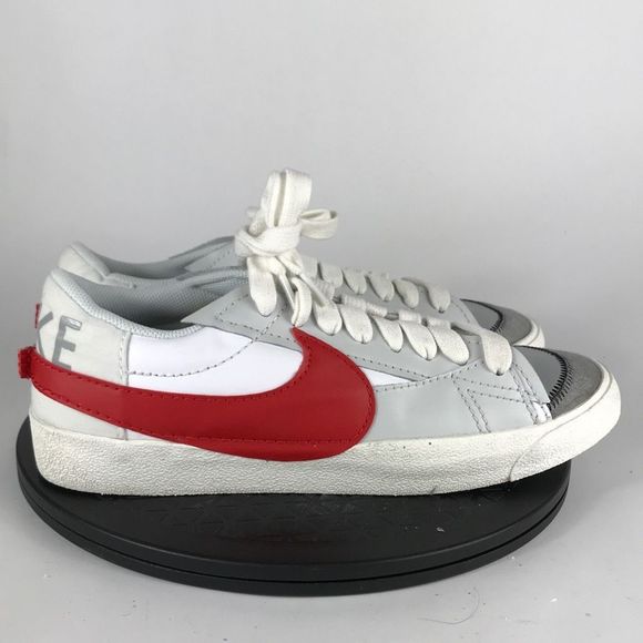 Nike Blazer Low ‘77 Jumbo Swoosh White/Red DQ8769-100 Men’s Size 11.5 - Picture 4 of 12